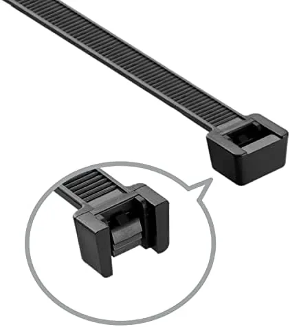 The Zip Ties Assorted Sizes 6+8+12 Inch 200 Pack in Black in real use