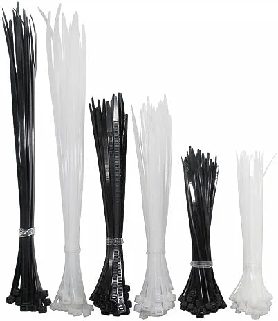 Another view of the Zip Ties Assorted Sizes 6+8+12 Inch 200 Pack in Black