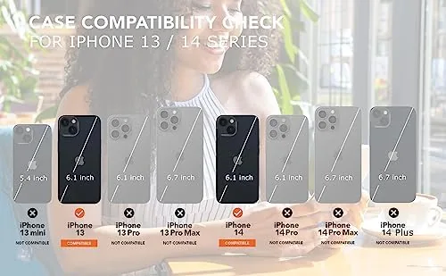 Close look at the uCOLOR for iPhone 13/14 Wallet Case with Card Holder Black build quality