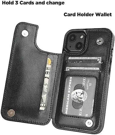 Testing the uCOLOR for iPhone 13/14 Wallet Case with Card Holder Black over two weeks