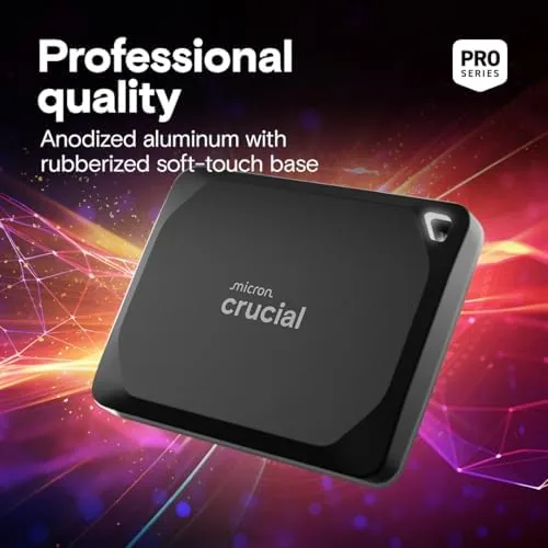 The Crucial X10 Pro 4TB Portable SSD, Up to 2100MB/s Read compared in context