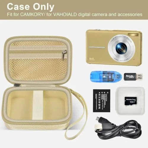 Close look at the Digital Camera Case for CAMKORY, Camera Pouch for KODAK Pixpro build quality