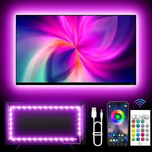 Overview of the KANTUTOE TV Backlights, 13.1FT LED Lights for 32-65 Inch TV