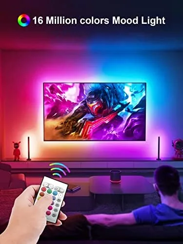 Close look at the KANTUTOE TV Backlights, 13.1FT LED Lights for 32-65 Inch TV build quality