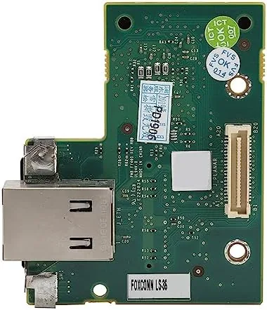 Close up of the card showing the dedicated network port and board layout
