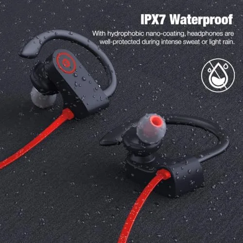 Another view of the JOYWISE Bluetooth Headphones Wireless Earbuds 16H Playtime Wireless Headphones IPX7