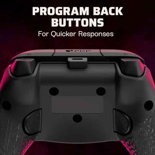 The trigger stop switches on the rear of the controller