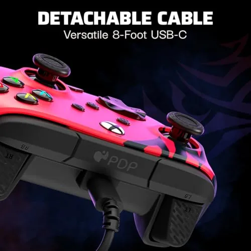 Controller connected to a PC tower on a desk setup
