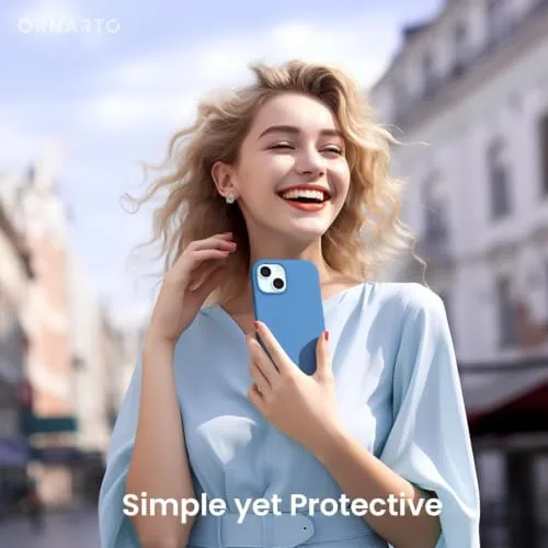 The ORNARTO Compatible with iPhone 15 Case 6.1, Slim Liquid Silicone compared in context