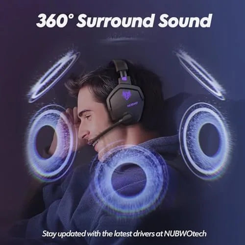 The NUBWO headset next to a basic Bluetooth headset and a premium headset