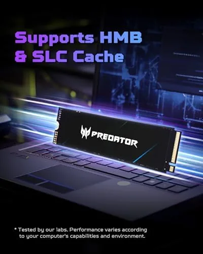 Another view of the Acer Predator GM7 2TB SSD: M.2 2280 PCIe Gen 4
