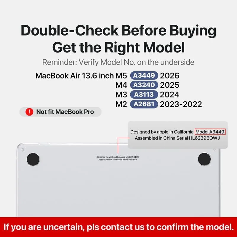 Close look at the Soonjet for MacBook Air 13 inch Case M5 M4 M3 build quality