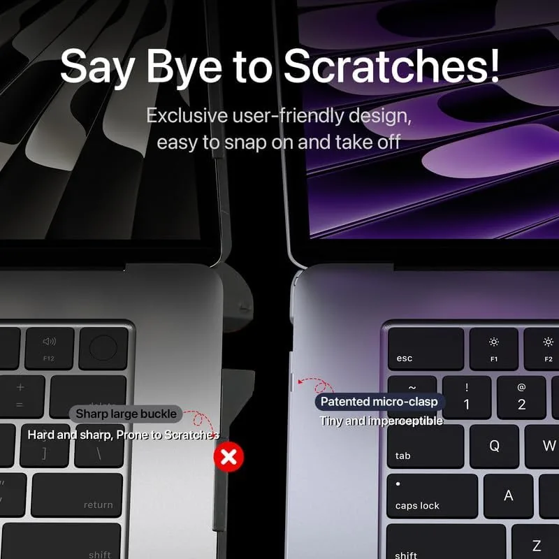 The Soonjet for MacBook Air 13 inch Case M5 M4 M3 compared in context