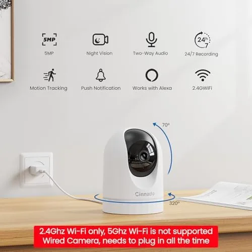 Close look at the Cinnado 2K Security Camera Indoor for Pet/Dog/Baby with Phone App build quality