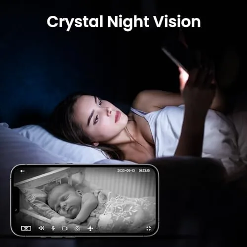 The Cinnado 2K Security Camera Indoor for Pet/Dog/Baby with Phone App in real use