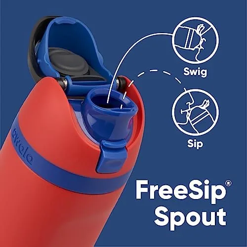 Close up of the FreeSip lid showing the straw and the chug opening