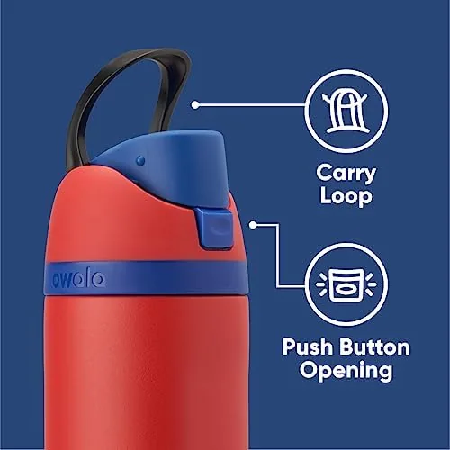 The bottle being carried one handed with the FreeSip lid open