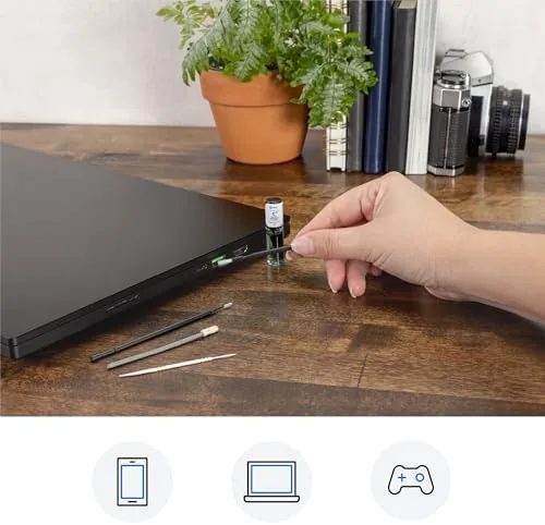 The iFixit Precision Cleaning Kit - Phone, Laptop, Tablet in real use