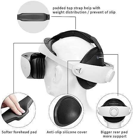 Close up of the soft forehead pad and magnetic mount