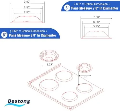 Comparison of chrome drip pan with a worn old burner bowl