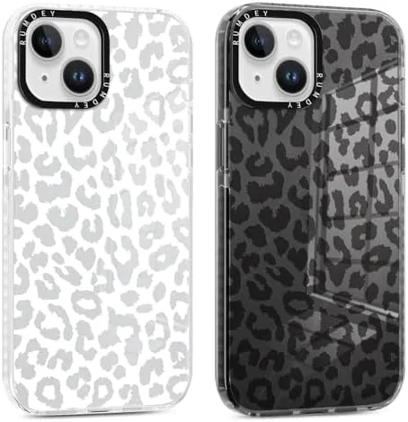 Overview of the 2 Pack Cheetah Print Cases for Apple iPhone 13 /