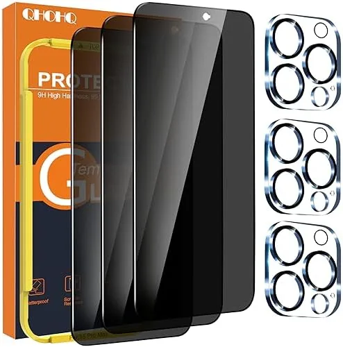 QHOHQ 3 Pack Privacy Screen Protector for iPhone 15 Pro Max [6.7 Inch] with Review: Tested and Rated