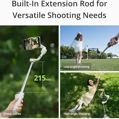 A person capturing a vlog with the DJI Osmo Mobile 6