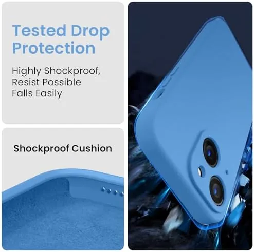 The FireNova Designed for iPhone 15 Case, 6.1", Blue | Silicone in real use