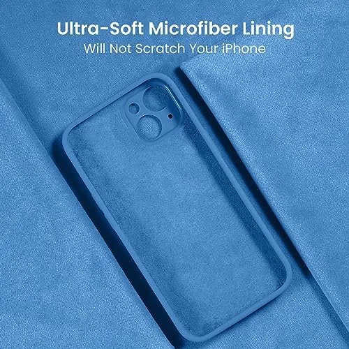 Another view of the FireNova Designed for iPhone 15 Case, 6.1", Blue | Silicone