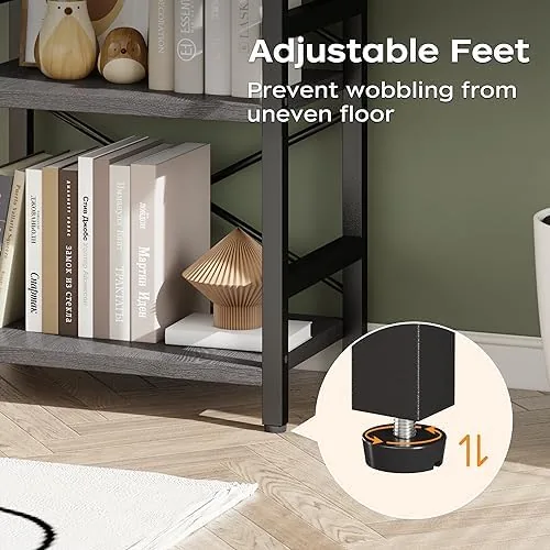 Testing the Homeiju Bookshelf, 3 Tier Industrial Bookcase, Metal Small Bookcase, Rustic over two weeks