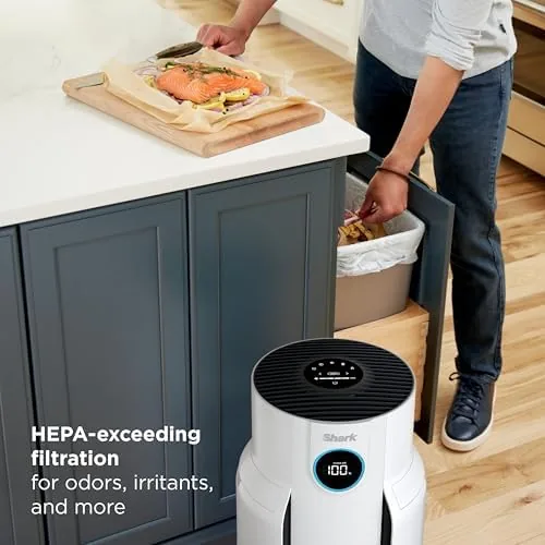 The Shark NeverChange Air Purifier Max with Odor Neutralizer, HP302, Dove in real use