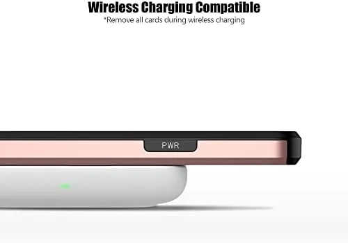 The Nvollnoe for iPhone 15 Case with Card Holder Rose Gold compared in context