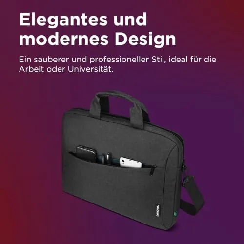 Close look at the Lenovo Laptop Carrying Case T210, 15.6-Inch Laptop and Tablet, Sleek build quality
