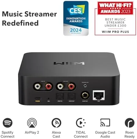 Close look at the WiiM Pro Plus Music Streamer for Stereo Systems, Modernize Your build quality