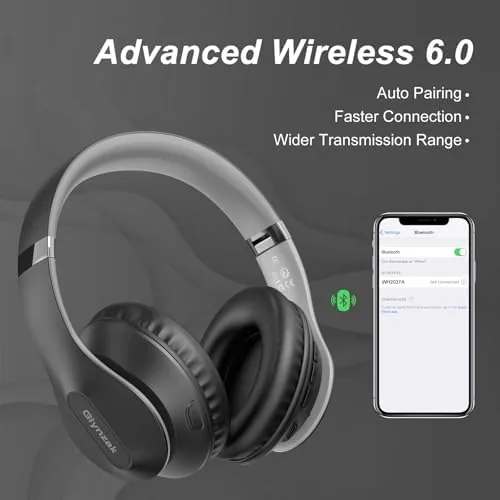 The Wireless Bluetooth Headphones Over Ear V6.0 HiFi Stereo with Mic compared in context