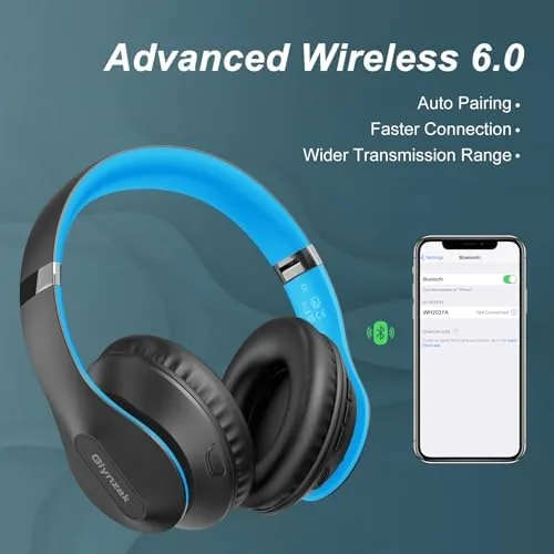 The Wireless Bluetooth Headphones Over Ear V6.0 HiFi Stereo with Mic compared in context