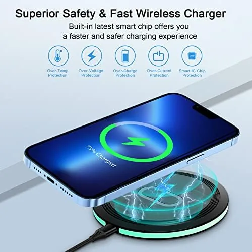 Close look at the Wireless Charger Samsung Fast Charging Pad for Samsung Galaxy S26/S25 build quality