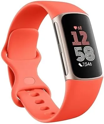 Google Fitbit Charge 6 - Fitness Tracker - Gold/Coral | Google apps, heart rate Review: Tested and Rated