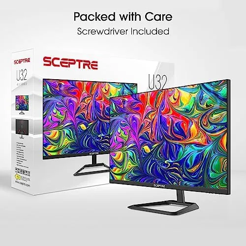 The Sceptre 32-inch 4K UHD 3840 x 2160 Monitor DisplayPort x2 in real use