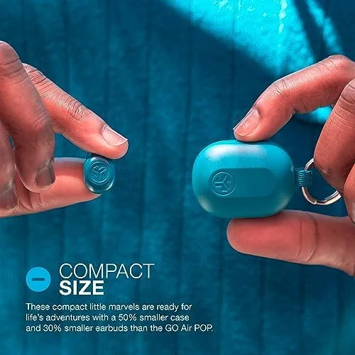 Close look at the JLab JBuds Mini, True Wireless Earbuds, Bluetooth Multipoint, IP55 Sweat build quality