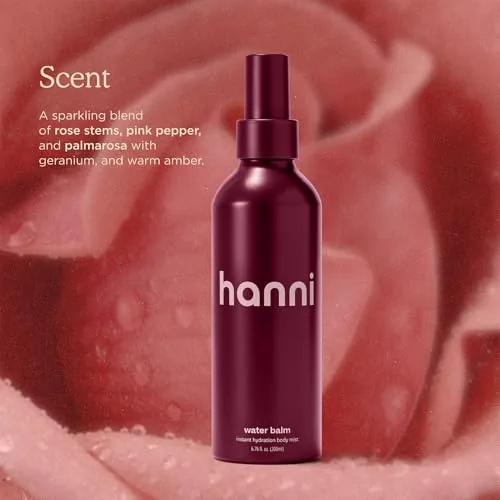 Testing the HANNI Water Balm Instant Hydration Body Mist, 200 mL / over two weeks