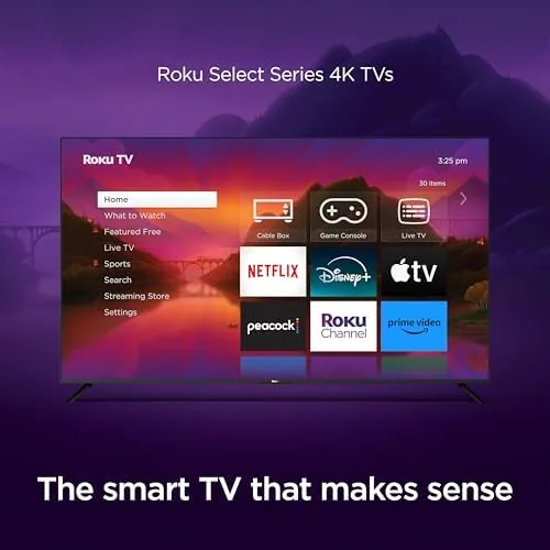 Close look at the Roku Smart TV ,  55-Inch Select Series 4K HDR RokuTV build quality