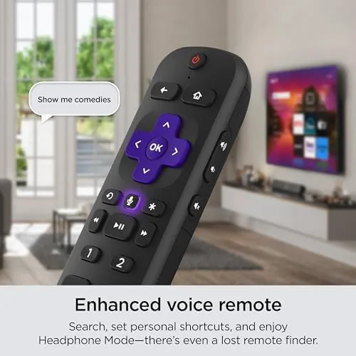 Another view of the Roku Smart TV ,  55-Inch Select Series 4K HDR RokuTV