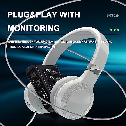 Another view of the mini 2 Channel USB Audio Interface for Recording, Streaming and