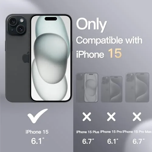 Close look at the JETech Silicone Case for iPhone 15, Black | Silky Soft build quality