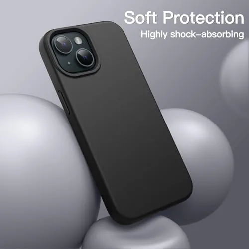 The JETech Silicone Case for iPhone 15, Black | Silky Soft in real use