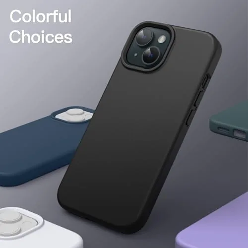 The JETech Silicone Case for iPhone 15, Black | Silky Soft compared in context