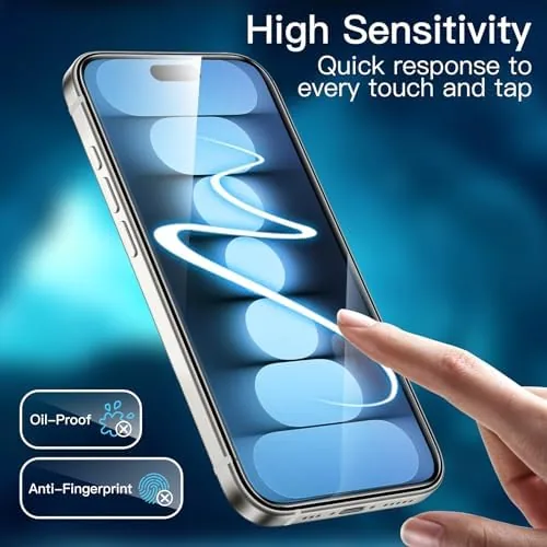 Testing the JETech Screen Protector for iPhone 15 Pro, 3-Pack | 9H over two weeks