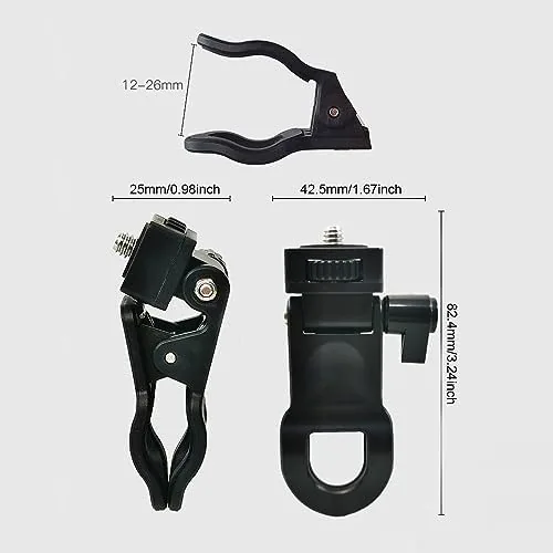 Close look at the 2 Pack Monitor Camera Mount Clamp Clip Screen LCD Display build quality