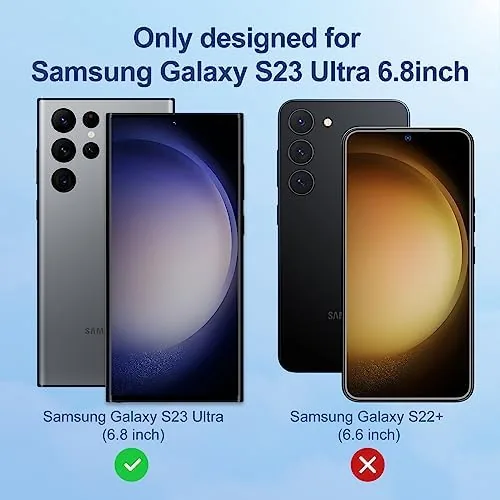Close look at the LK 3 Pack for Samsung Galaxy S23 Ultra Screen Protector build quality